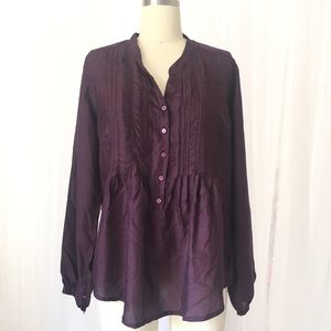 Johnny Was Purple Blouse
